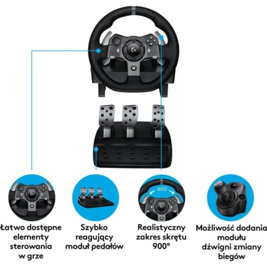 Logitech G920 Driving Force Lenkrad + Shifter G29 Force Feedback 900°