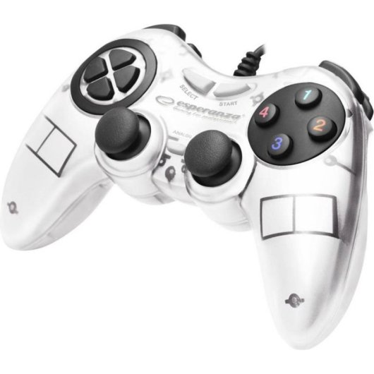Comando de jogo Esperanza Fighter com Vibração e Dualpad 8 Direções