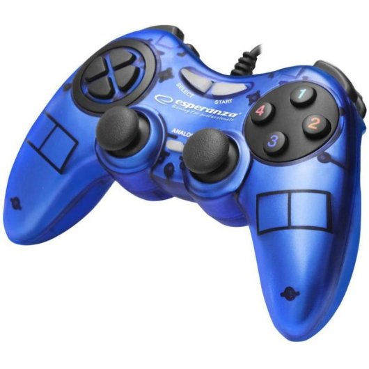 Comando Esperanza Fighter EGG105B com vibração e ligação USB