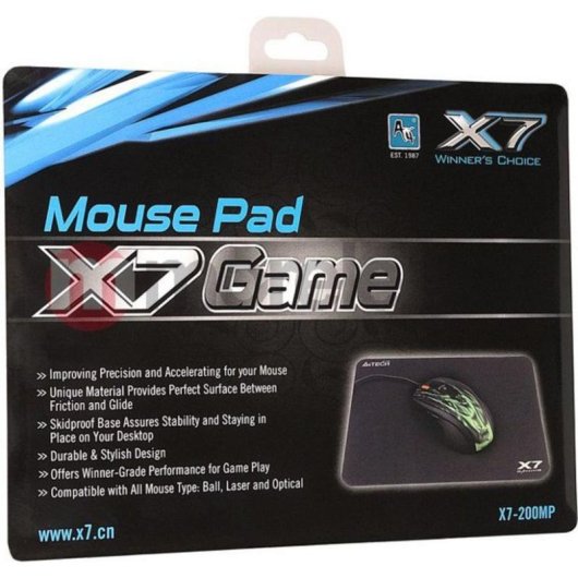 Mauspad A4Tech XGame X7-200MP S Schwarz 25x20 cm