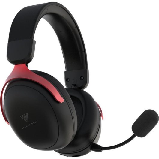 Auriculares Secret Gear SX1 inalámbricos USB-C con sonido 7.1 y micrófono rojo-negro