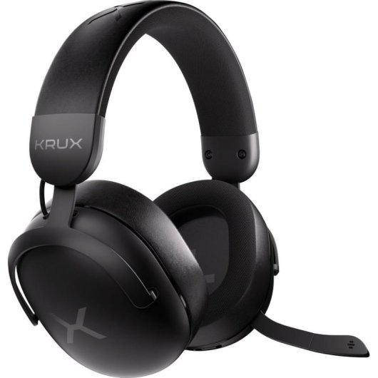 Auriculares Krux Crave Pro Wireless inalámbricos USB para gaming y multimedia negros