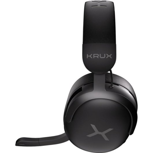 Auriculares Krux Crave Pro Wireless inalámbricos USB para gaming y multimedia negros