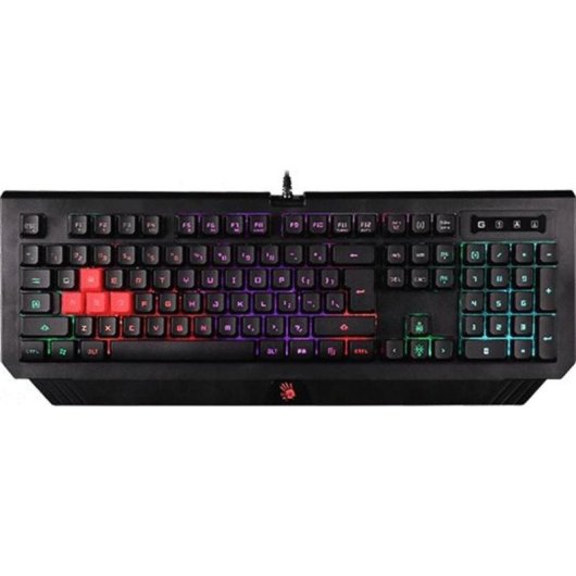 Teclado A4Tech Bloody B120N membrana RGB con anti-ghosting y soporte inglés