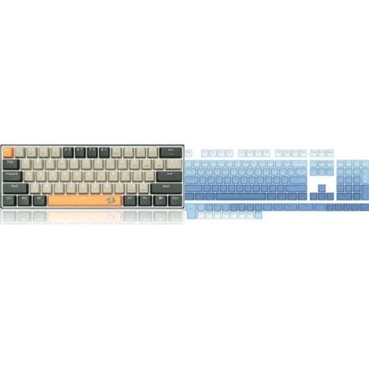 Teclado Redragon K606 Lakshmi mecánico compacto 60% con switches rojos y USB US