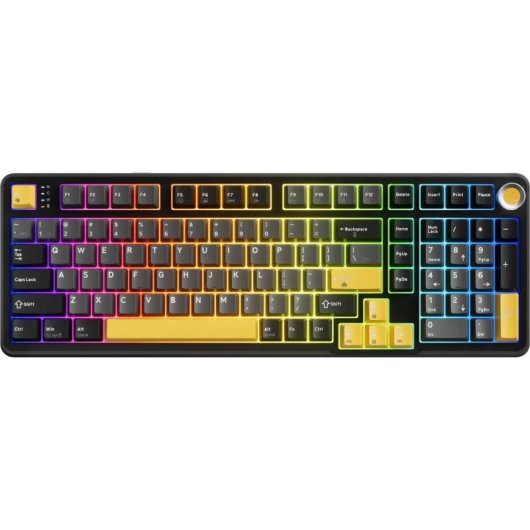 Teclado Marvo Titan 75 mecánico tri-mode con switches Banana Crystal US