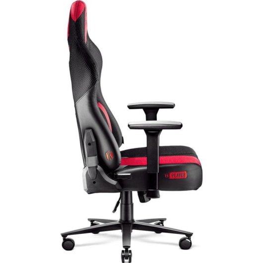 Silla gaming Diablo Chairs X-PLAYER 2.0 King Size tela y piel sintética antracita roja