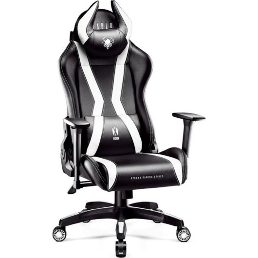 Silla Gaming Diablo Chairs X-Horn 2.0 Blanco Piel Sintética Regulable