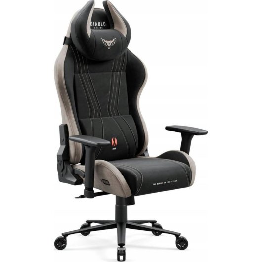 Silla Gaming Diablo Chairs X-Horn 2.0 Blanco Piel Sintética Regulable