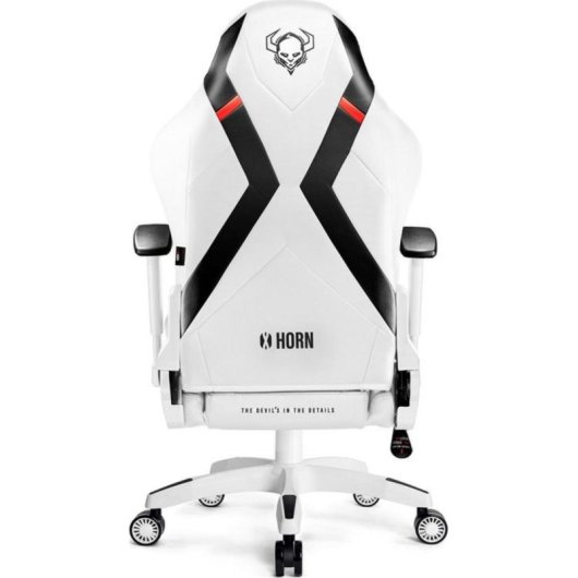 Silla Gaming Diablo Chairs X-Horn 2.0 Blanco Piel Sintética Regulable