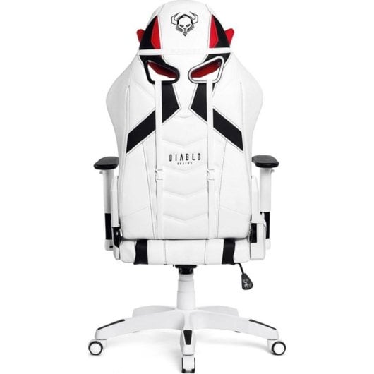 Fauteuil gaming Diablo Chairs X-RAY King Size XL Blanc Cuir Synthétique 180 kg