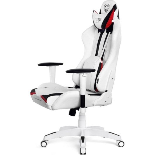 Fauteuil gaming Diablo Chairs X-RAY King Size XL Blanc Cuir Synthétique 180 kg