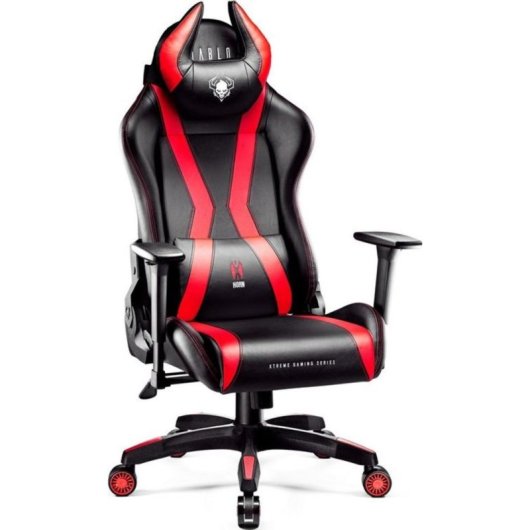 Silla gaming Diablo Chairs X-Horn 2.0 roja ergonómica para adultos
