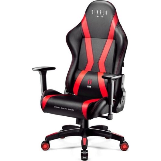 Silla gaming Diablo Chairs X-Horn 2.0 roja ergonómica para adultos