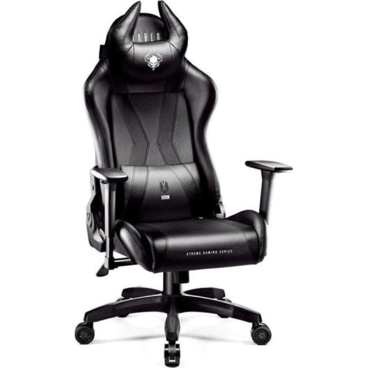 Silla gaming Diablo Chairs X-Horn 2.0 Normal Size Camel Black con soporte lumbar y tapizado Munich Suede