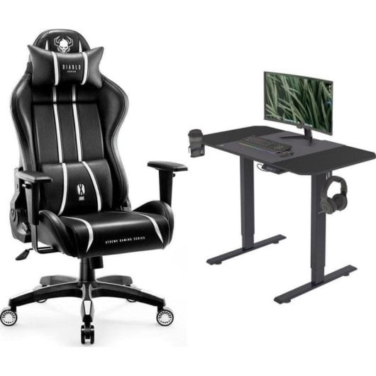 Cadeira Gaming Diablo Chairs X-ONE 2.0 Normal Preto-Branco