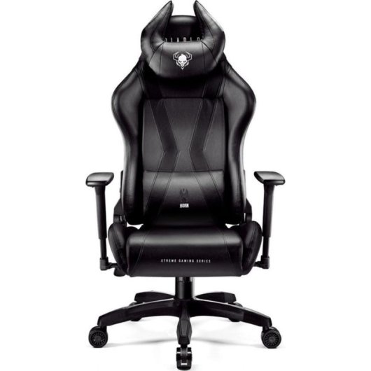 Silla gaming Diablo Chairs X-Horn 2.0 negra piel sintética soporte lumbar