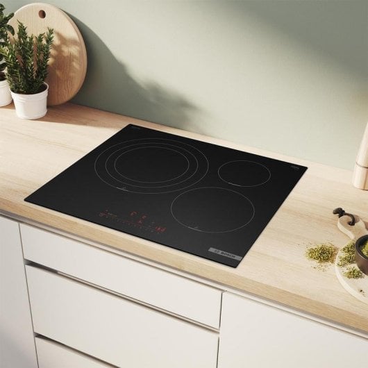 Placa de inducción Bosch 3 zonas de cocción con zona triple