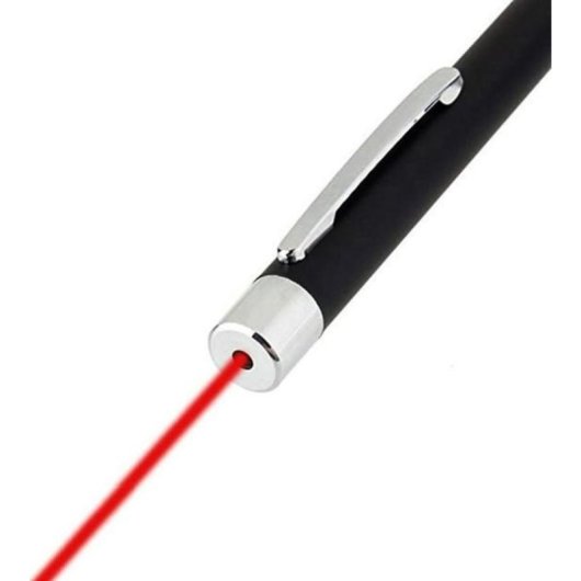 Puntatore laser GTL K744A rosso compatto con custodia inclusa