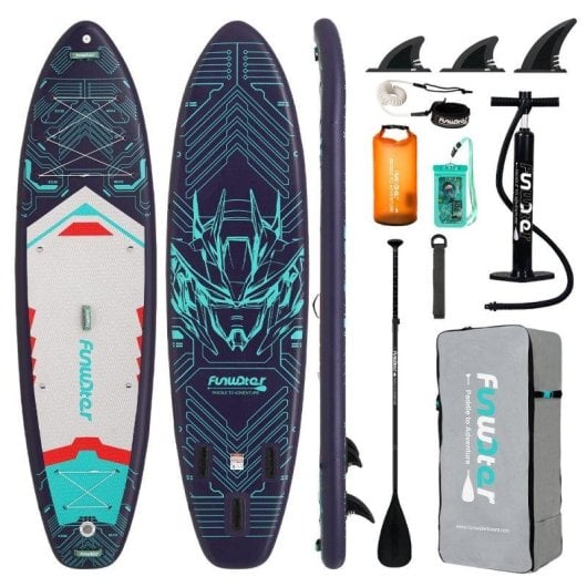 Prancha SUP Inflável Funwater 50B com Assento 350 cm 200 kg