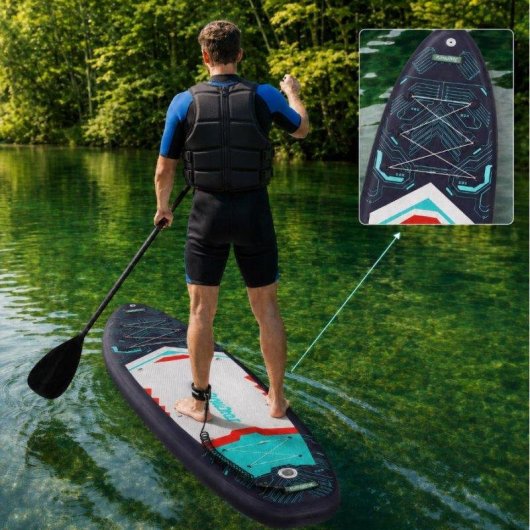 Prancha SUP Inflável Funwater 50B com Assento 350 cm 200 kg