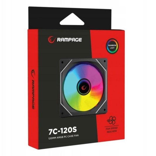 Refrigerazione Aria Rampage 120 mm 1800 RPM ARGB effetto infinity mirror