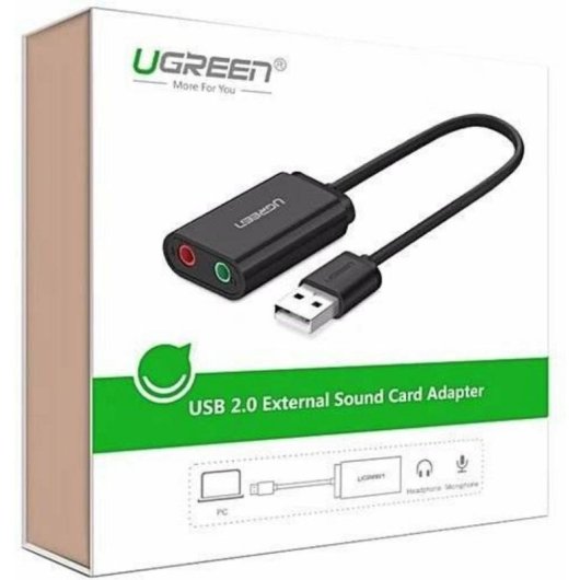 Externe USB-Soundkarte Ugreen US205 3,5 mm