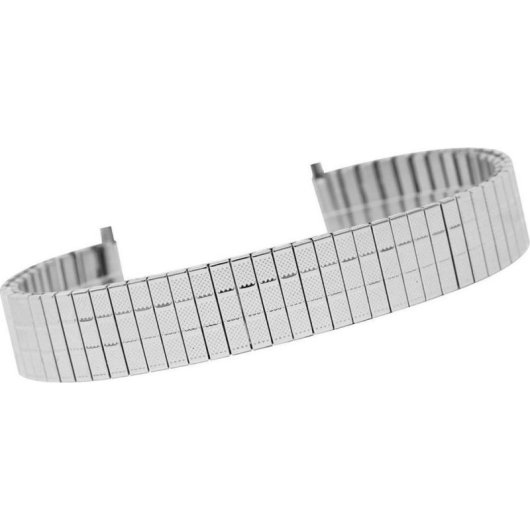 Correa de reloj Kemer 107S-12/16 extensible acero inoxidable 12-16 mm plateada