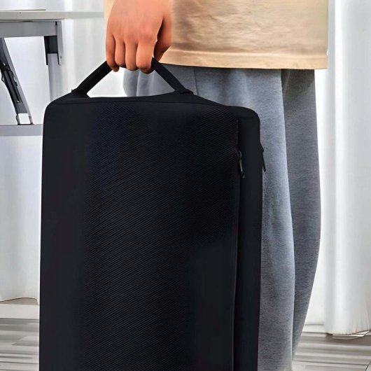 Poggiapiedi ergonomico Mozos FS5 in schiuma memory 15 cm nero