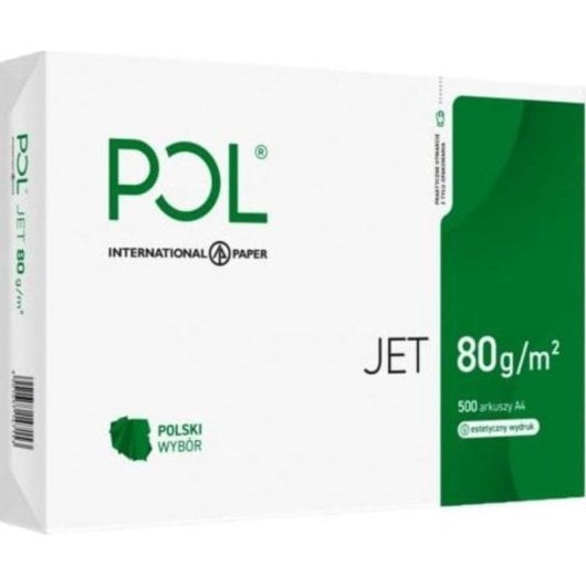 Papel de fotocopiadora International Paper PolJet A4 90g 250 hojas