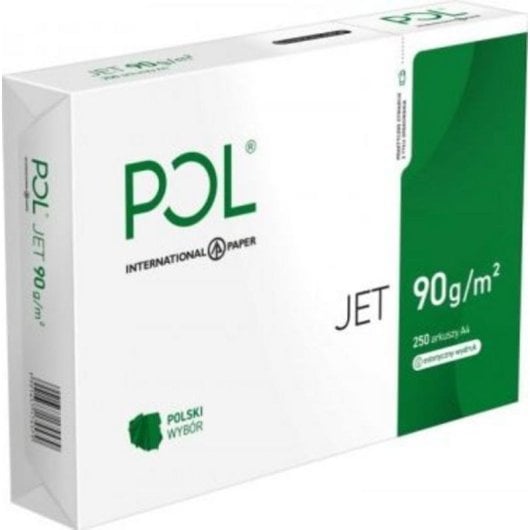 Papel de fotocopiadora International Paper PolJet A4 90g 250 hojas
