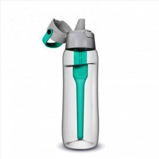 Botella filtrante Dafi Solid 700 ml turquesa Tritan filtro carbón activo