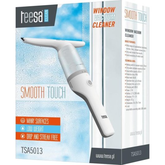 Limpiacristales Teesa Smooth Touch 28 cm con pulverizador 360 ml y aspiración