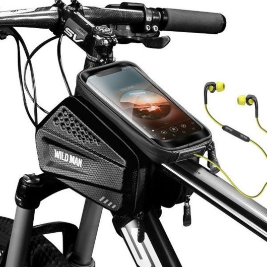 Soporte impermeable para bicicleta WildMan XXL ES6 ventana táctil
