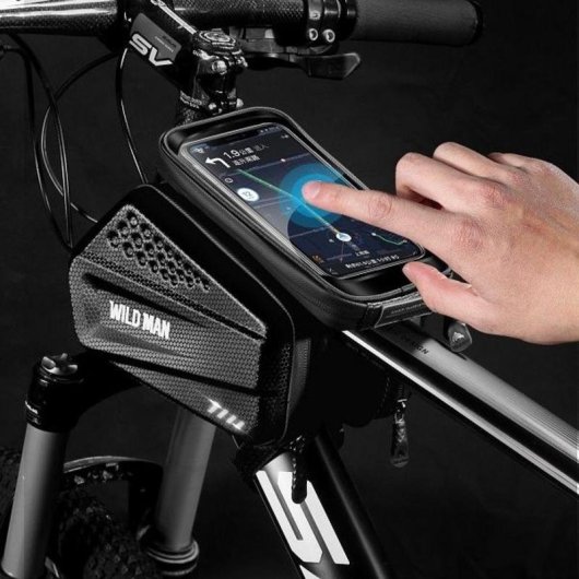 Soporte impermeable para bicicleta WildMan XXL ES6 ventana táctil