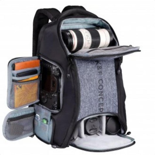 Fotorucksack K&F Concept Camera Backpack 25L grau