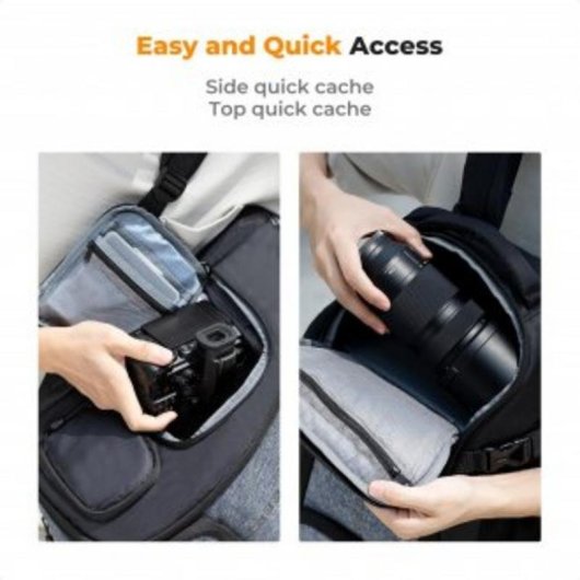 Fotorucksack K&F Concept Camera Backpack 25L grau