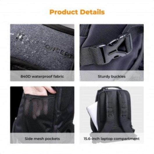 Fotorucksack K&F Concept Camera Backpack 25L grau