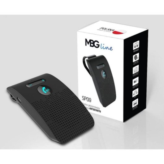 Manos libres Bluetooth Mbg Line SP09 con interfaz en polaco y reducción de ruido
