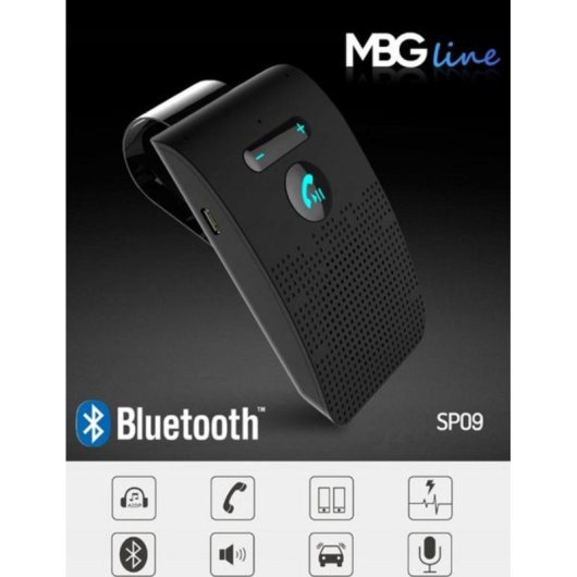 Manos libres Bluetooth Mbg Line SP09 con interfaz en polaco y reducción de ruido