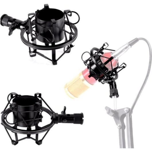 Micrófono Mozos SHM1 antivibración metálico con adaptador universal