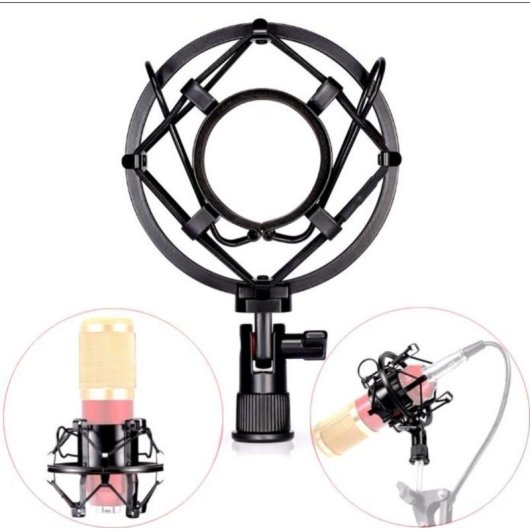 Micrófono Mozos SHM1 antivibración metálico con adaptador universal