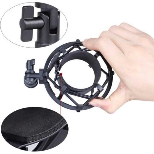 Micrófono Mozos SHM1 antivibración metálico con adaptador universal