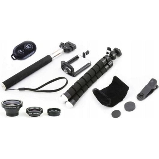 Kit selfie Xrec 5 en 1 con trípode flexible y lentes