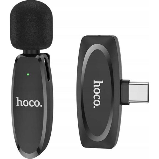 Mikrofon Hoco L15 USB-C kabellos Ansteckmikrofon mit integrierter Batterie