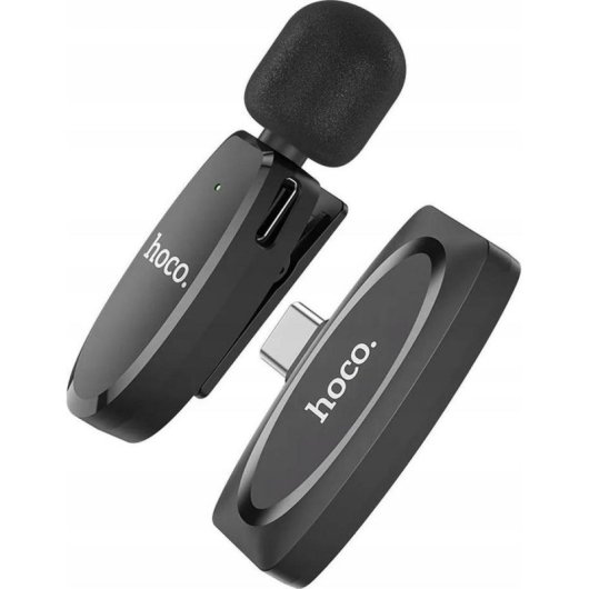 Mikrofon Hoco L15 USB-C kabellos Ansteckmikrofon mit integrierter Batterie