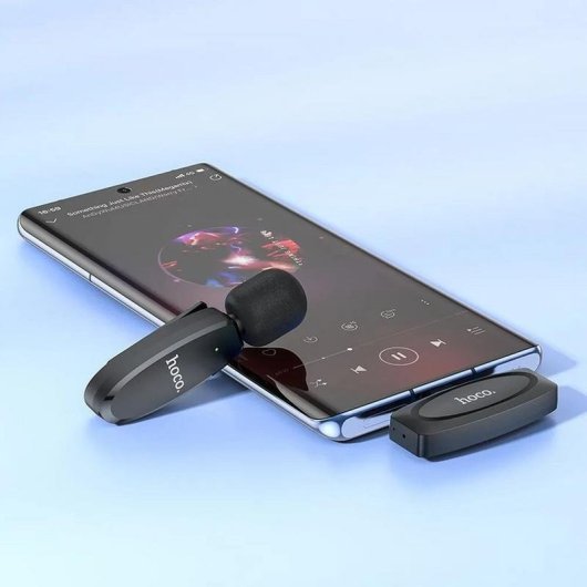 Mikrofon Hoco L15 USB-C kabellos Ansteckmikrofon mit integrierter Batterie