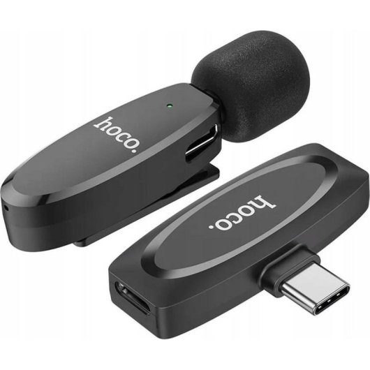 Mikrofon Hoco L15 USB-C kabellos Ansteckmikrofon mit integrierter Batterie
