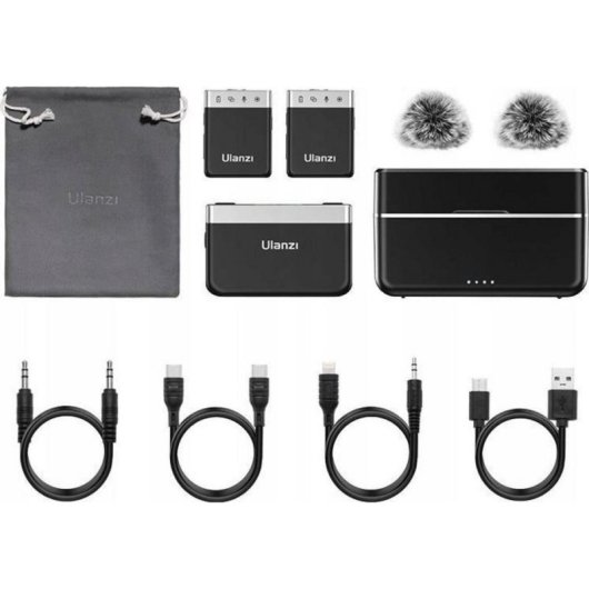 Microfono Ulanzi SB8327 USB-C omnidirezionale con memoria e schermo touch