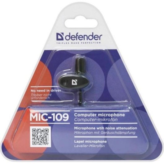 Microfono Defender MIC-109 condensatore direzionale con Mini Jack 3,5 mm
